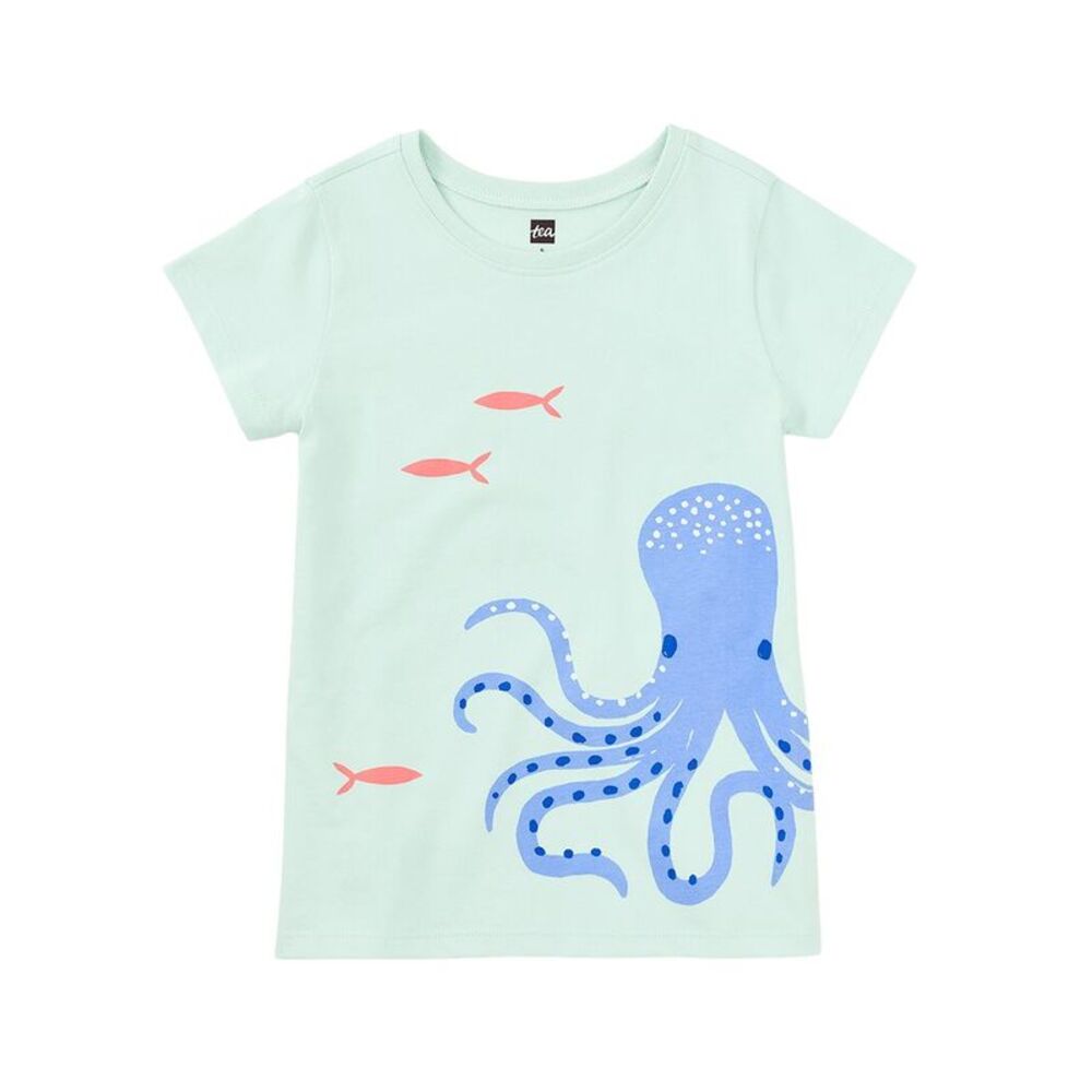 Tea Collection Girls Octopus Garden Uv Graphic Tee